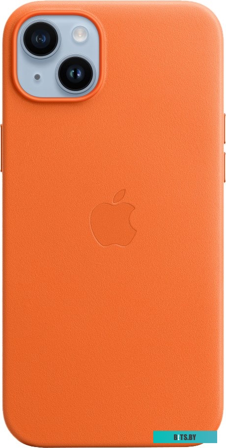 Чехол для телефона Apple MagSafe Leather Case для iPhone 14 Plus (оранжевый)