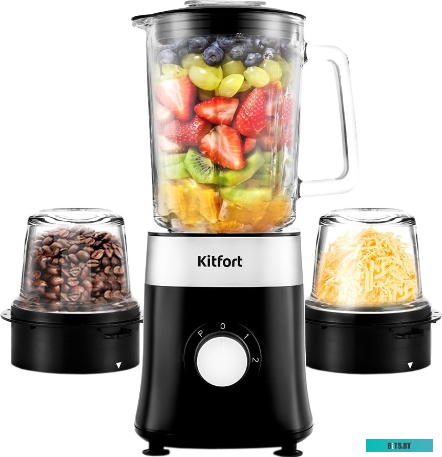 KT-3030-1 Блендер Kitfort KT-3030-1 (черный, 3 в 1)