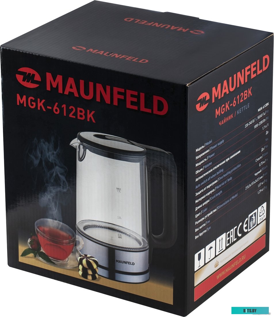 КА-00016501 Стиральная машина MAUNFELD MFWD14106SB03, с фронтальной загрузкой, 10кг, 1400об/мин, с сушкой, инверторная