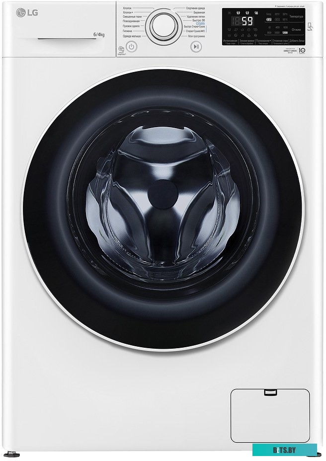 F2J6NM7W Стиральная машина LG F2J6NM7W класс: D загр.фронтальная макс.:6кг (с сушкой) белый