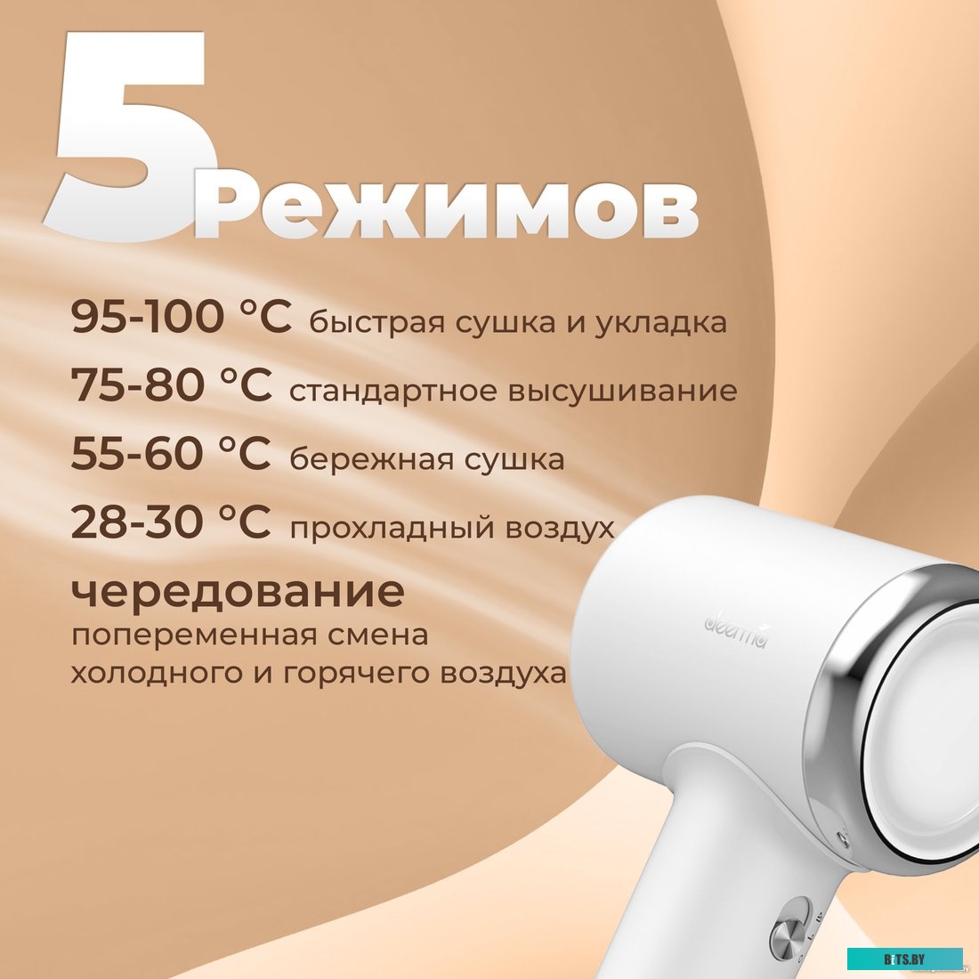 DEM-CF50W blue Фен для волос DEERMA DEM-CF50W blue