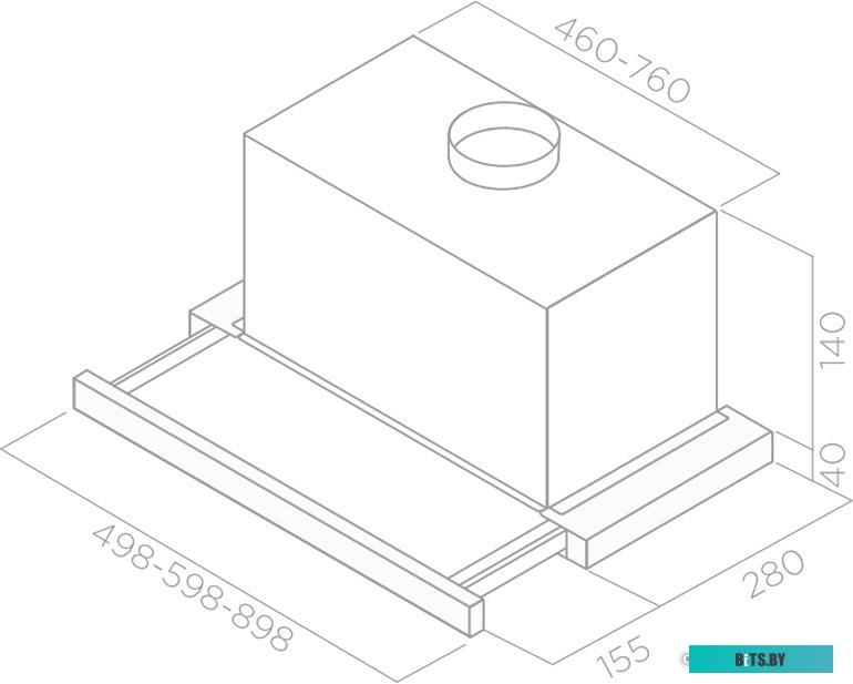 ELITE 14 LUX BL/A/60-PRF0037991B Встраиваемые вытяжки ELICA/ Тип встраиваемая, 60 см, 650 куб.м., кнопочное управление, черный