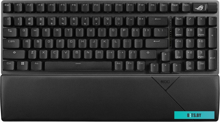 90MP037B-BKRA01 Клавиатура беспроводная механическая ASUS ROG Strix Scope II NX, ROG NX Mechanical Switches, RGB подсветка, USB, Черный, 90MP037B-BKRA