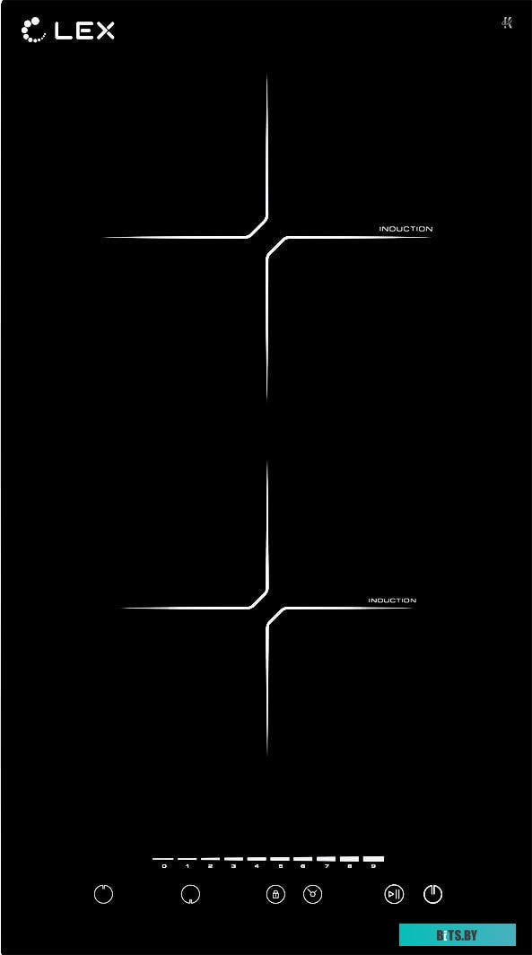 CHYO000194 Индукционная варочная поверхность Lex EVI 320-2 BL черный
