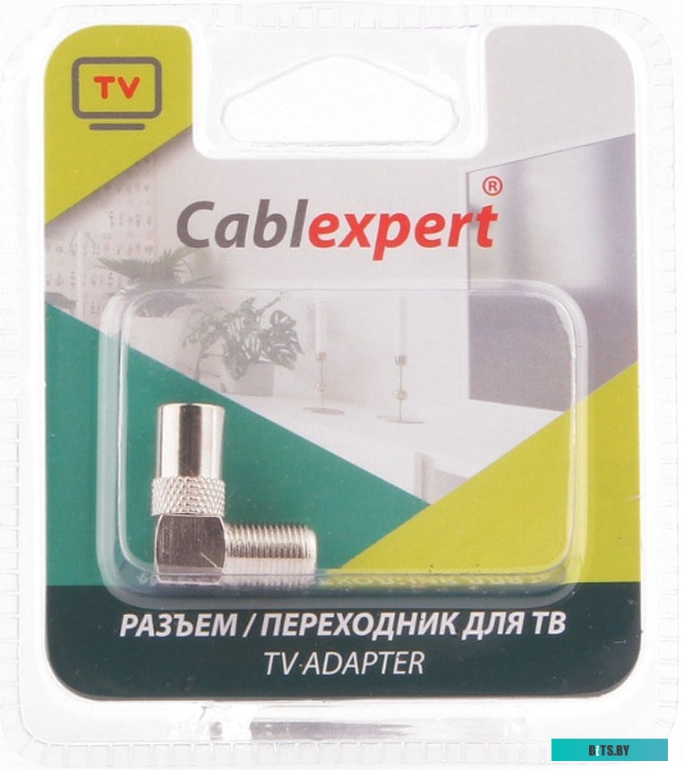 Переходник Gembird APL-MTVM-01, F (папа) / TV (папа), блистер