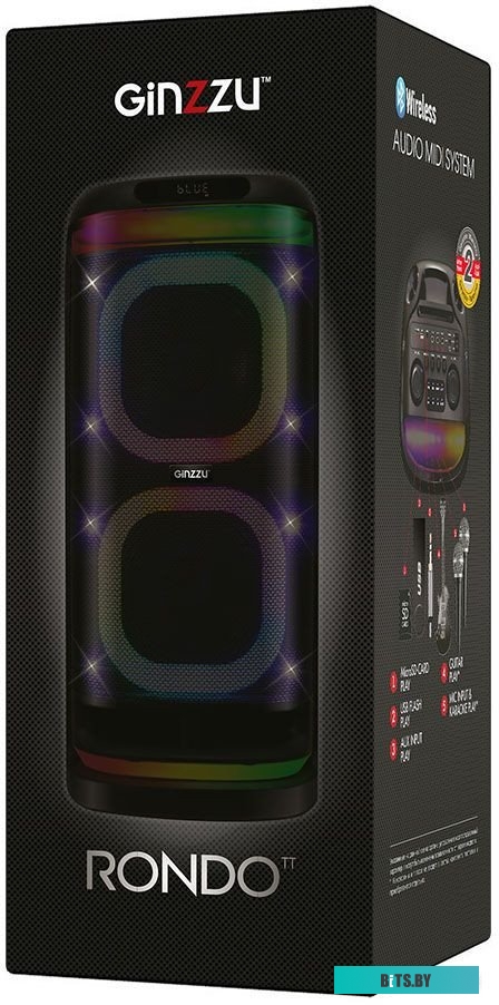 Портативная Беспроводная Колонка Ginzzu Rondo GM-115