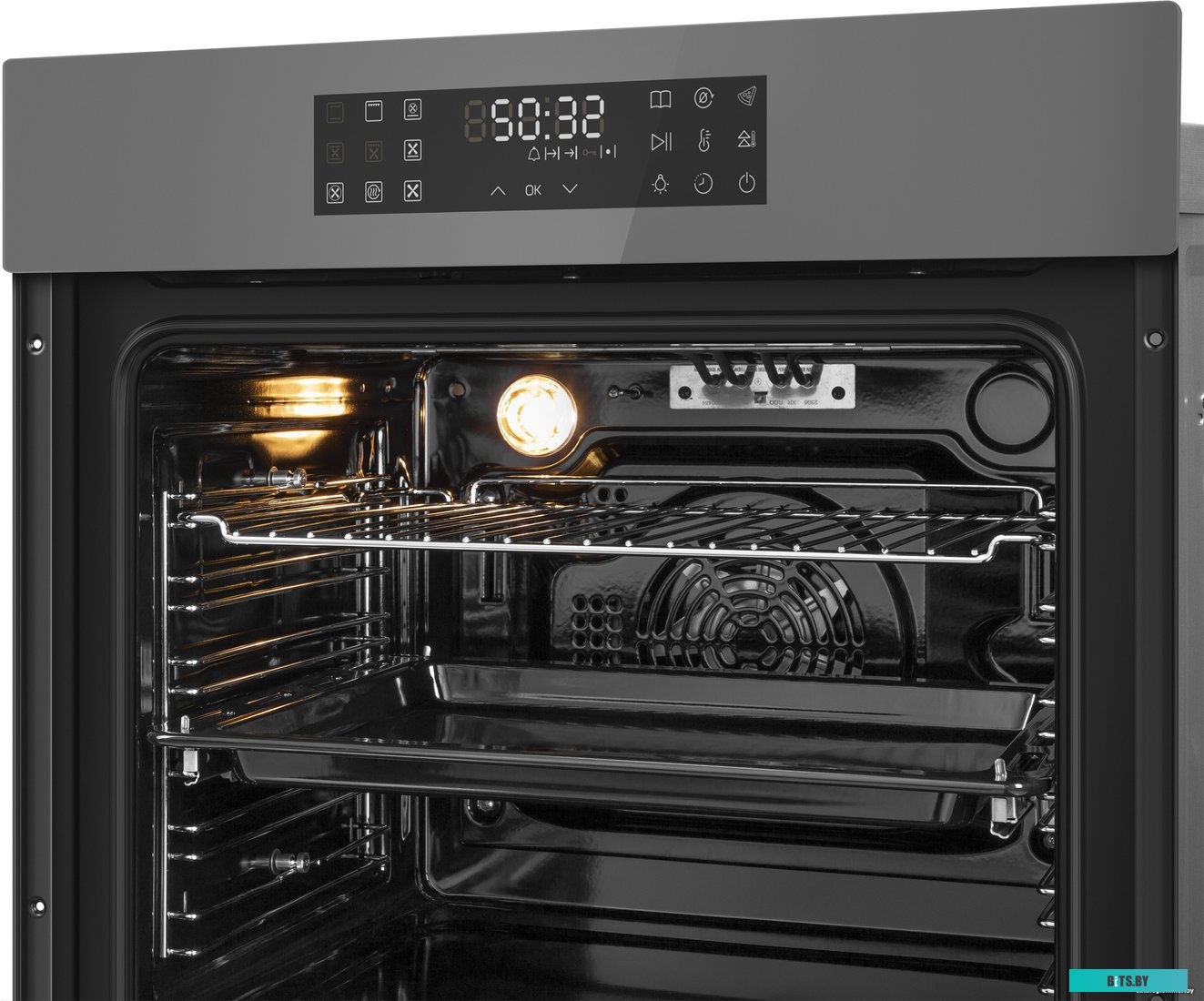 КА-00021884 Духовой шкаф MAUNFELD EOEH7614LGR,  серый