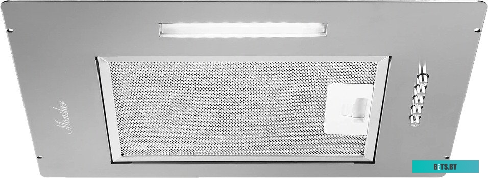 ANGERS 40 Acier Встраиваемая вытяжка MONSHER/ Встраиваемая вытяжка, ширина 40 см, отвод/рециркуляция, 500 м3/час, механическое кнопочное управление, 3