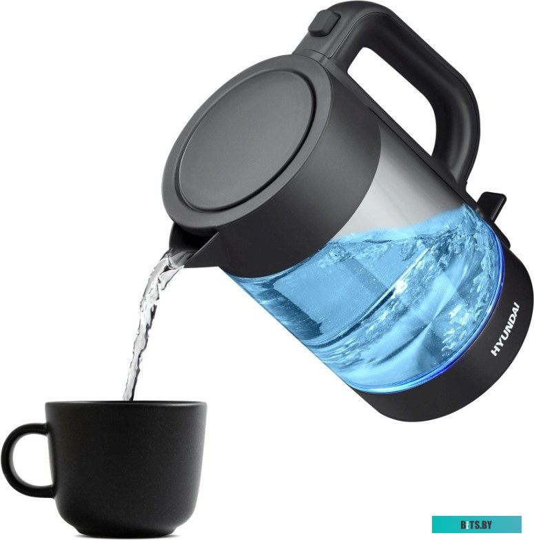 HYK-G7707 Чайник электрический Hyundai HYK-G7707 1.7л. 2200Вт графит корпус: стекло