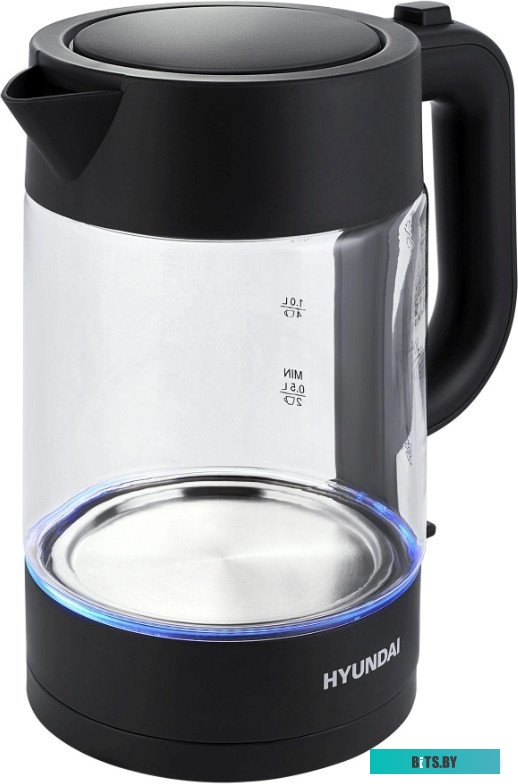 HYK-G7707 Чайник электрический Hyundai HYK-G7707 1.7л. 2200Вт графит корпус: стекло
