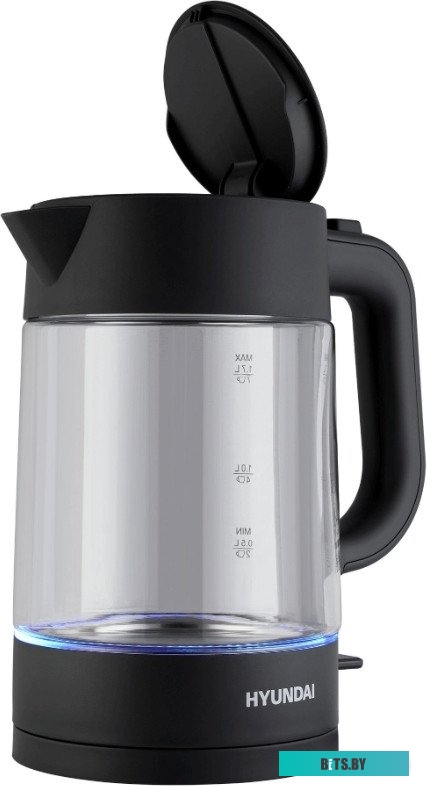 HYK-G7707 Чайник электрический Hyundai HYK-G7707 1.7л. 2200Вт графит корпус: стекло