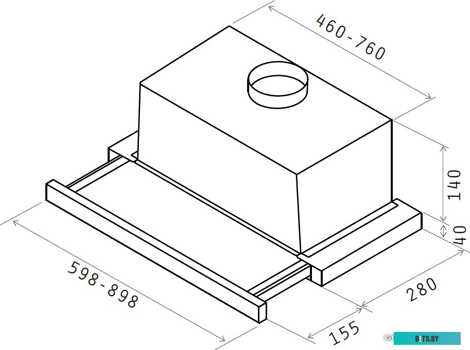 ELITE 14 LUX WH/A/60-PRF0037990B Встраиваемый вытяжной шкаф ELICA/ 60 см, 650 м3/ч, белый
