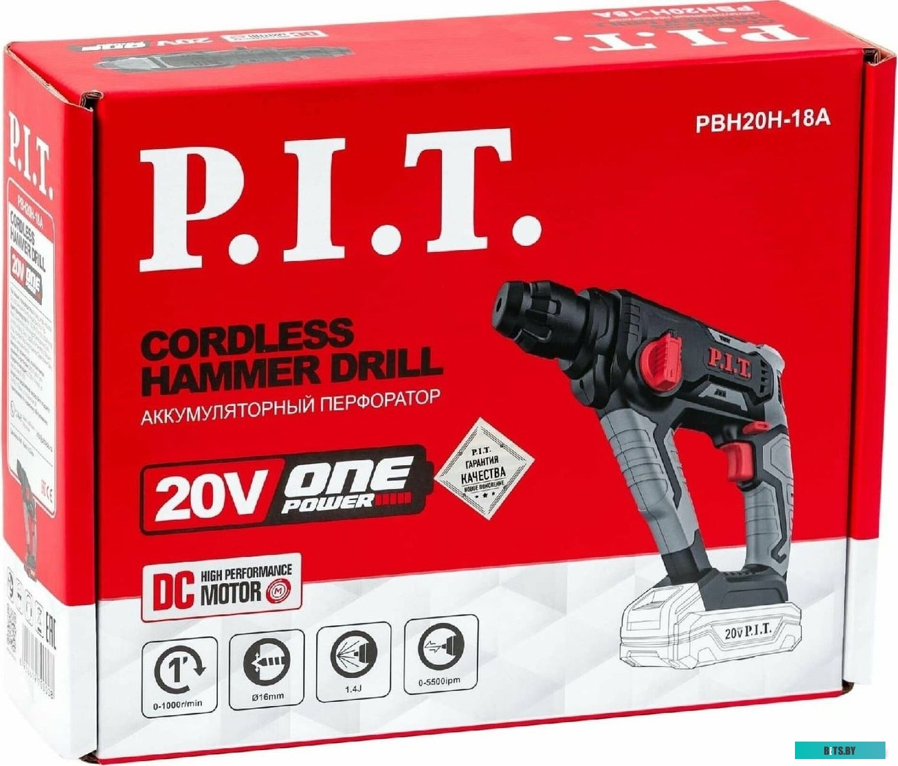 PBH20H-18A Перфоратор P.I.T. PBH20H-18A Li-Ion, без АКБ, без ЗУ
