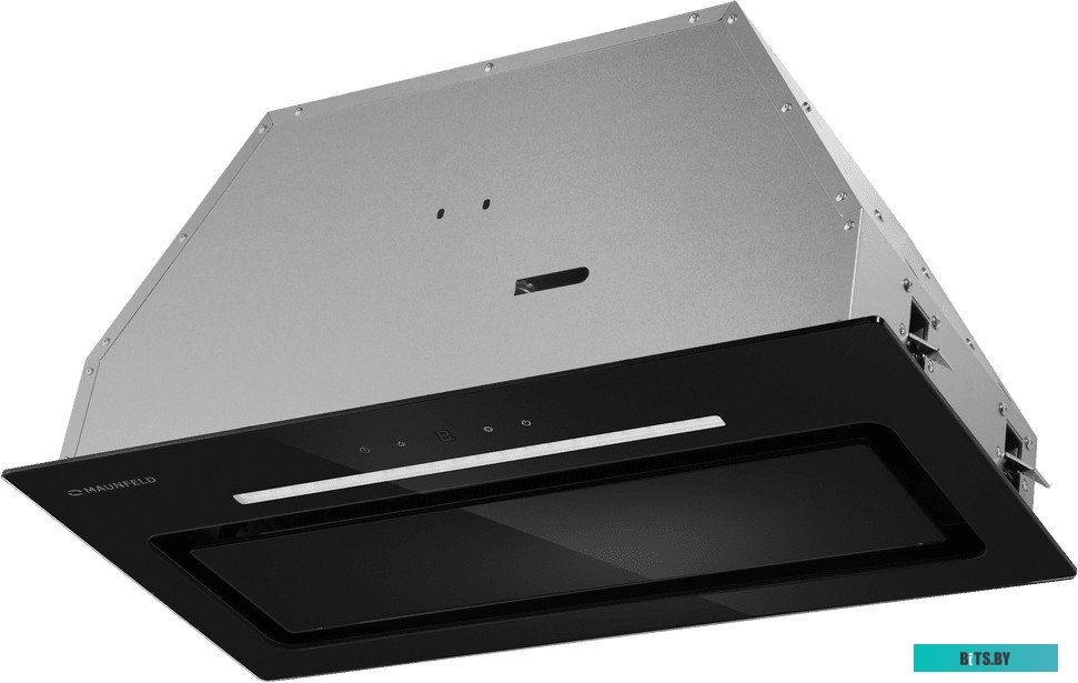 TRAPEZE 602SGG White Кухонная вытяжка MAUNFELD/ Полновстраиваемая, 1150 м3/ч, ширина 59.8 см, глубина 29 см, цвет: белый, стекло