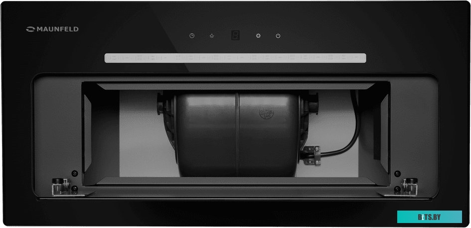 TRAPEZE 602SGG White Кухонная вытяжка MAUNFELD/ Полновстраиваемая, 1150 м3/ч, ширина 59.8 см, глубина 29 см, цвет: белый, стекло