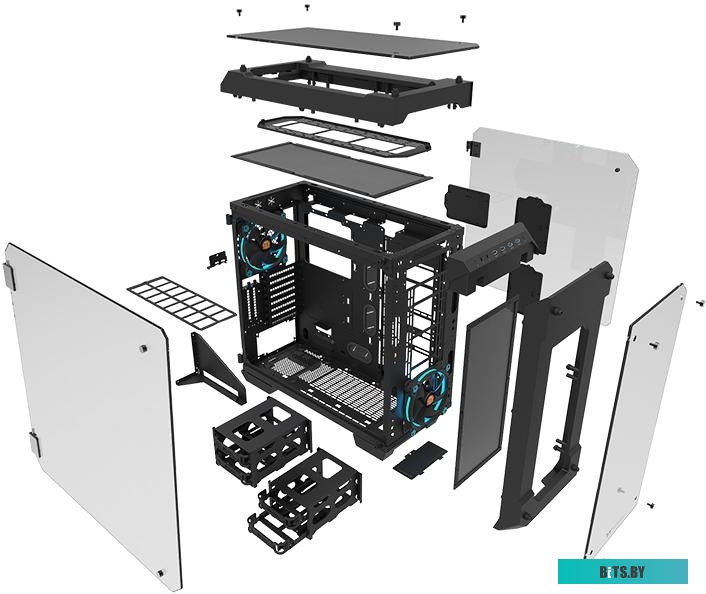 Компьютерный корпус Thermaltake View 71 Tempered Glass Edition CA-1I7-00F1WN-00