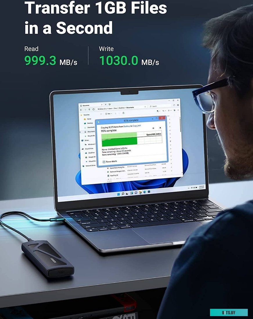 Бокс для накопителей M.2 Ugreen CM578 15512