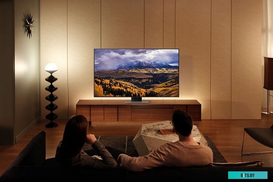 Телевизор Samsung QE55Q80CAUXCE, 55", QLED, 120Гц, Smart TV, Wi-Fi, Voice, PQI 3200, HDR 8х, HDR10+, DVB-T2/C/S2, 2.2 CH, 40W, OTS Lite, FreeSync
