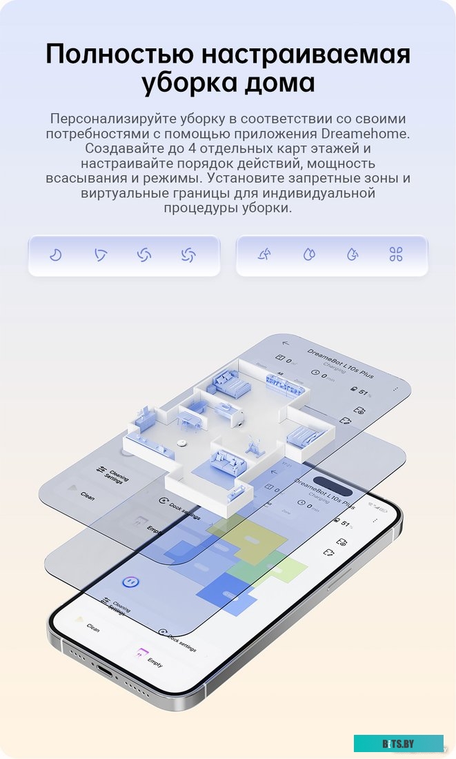 Robot Vacuum L10s Pro Gen 2 White RLL42SDA Робот-пылесос Dreame Robot Vacuum L10s Pro Gen 2 White RLL42SDA