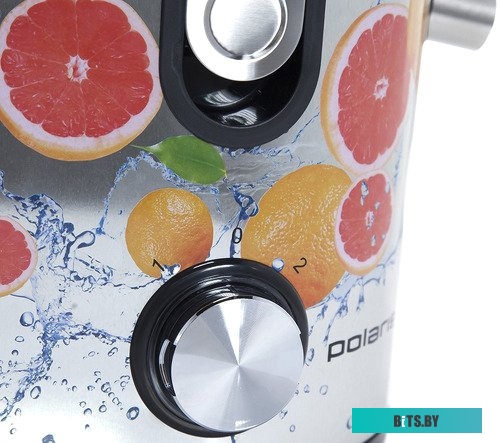 PEA 1241A Соковыжималка POLARIS PEA 1241A,  центробежная,  нержавеющая сталь и черный