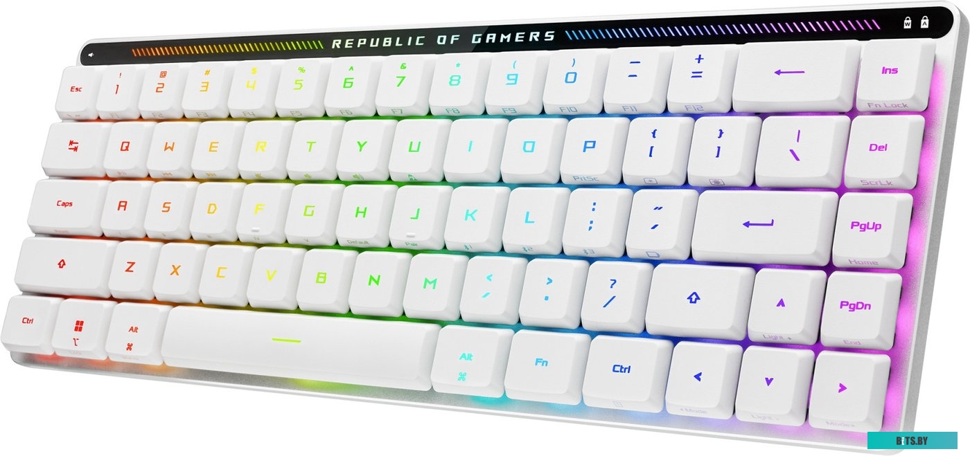 Клавиатура ASUS ROG Falchion Moonlight White (ASUS RX Low Profile Red) 90MP03EC-BKRA10