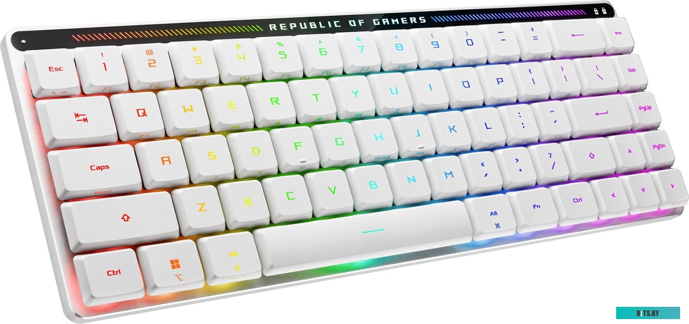 Клавиатура ASUS ROG Falchion Moonlight White (ASUS RX Low Profile Red) 90MP03EC-BKRA10