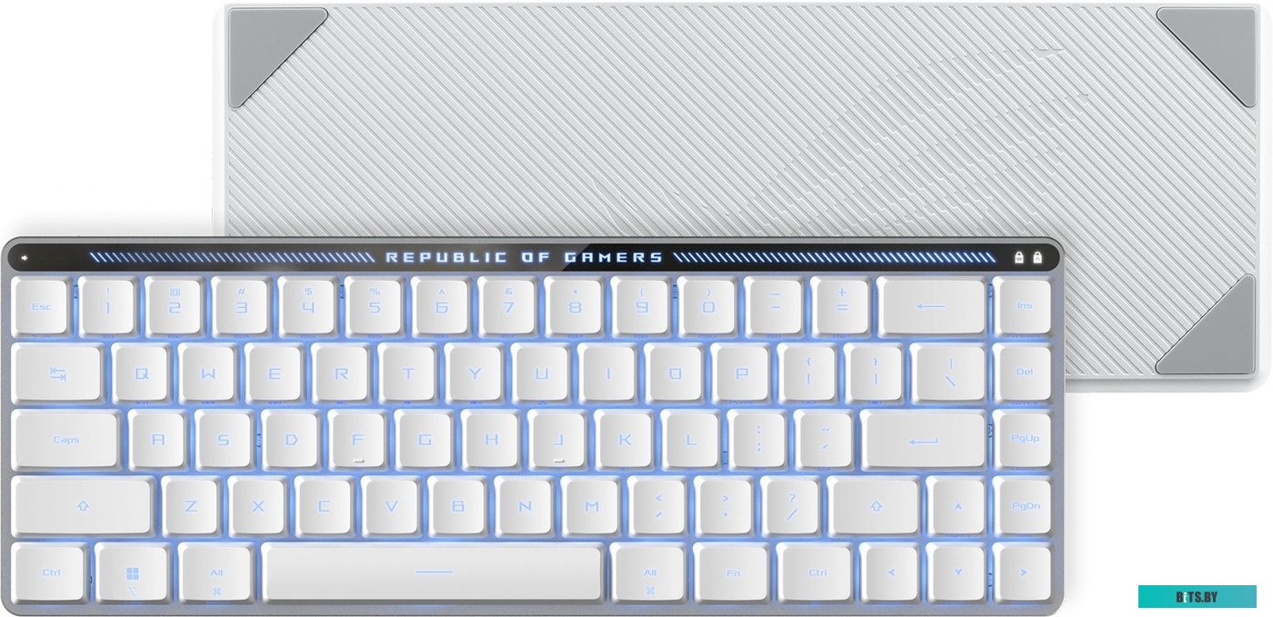 Клавиатура ASUS ROG Falchion Moonlight White (ASUS RX Low Profile Red) 90MP03EC-BKRA10