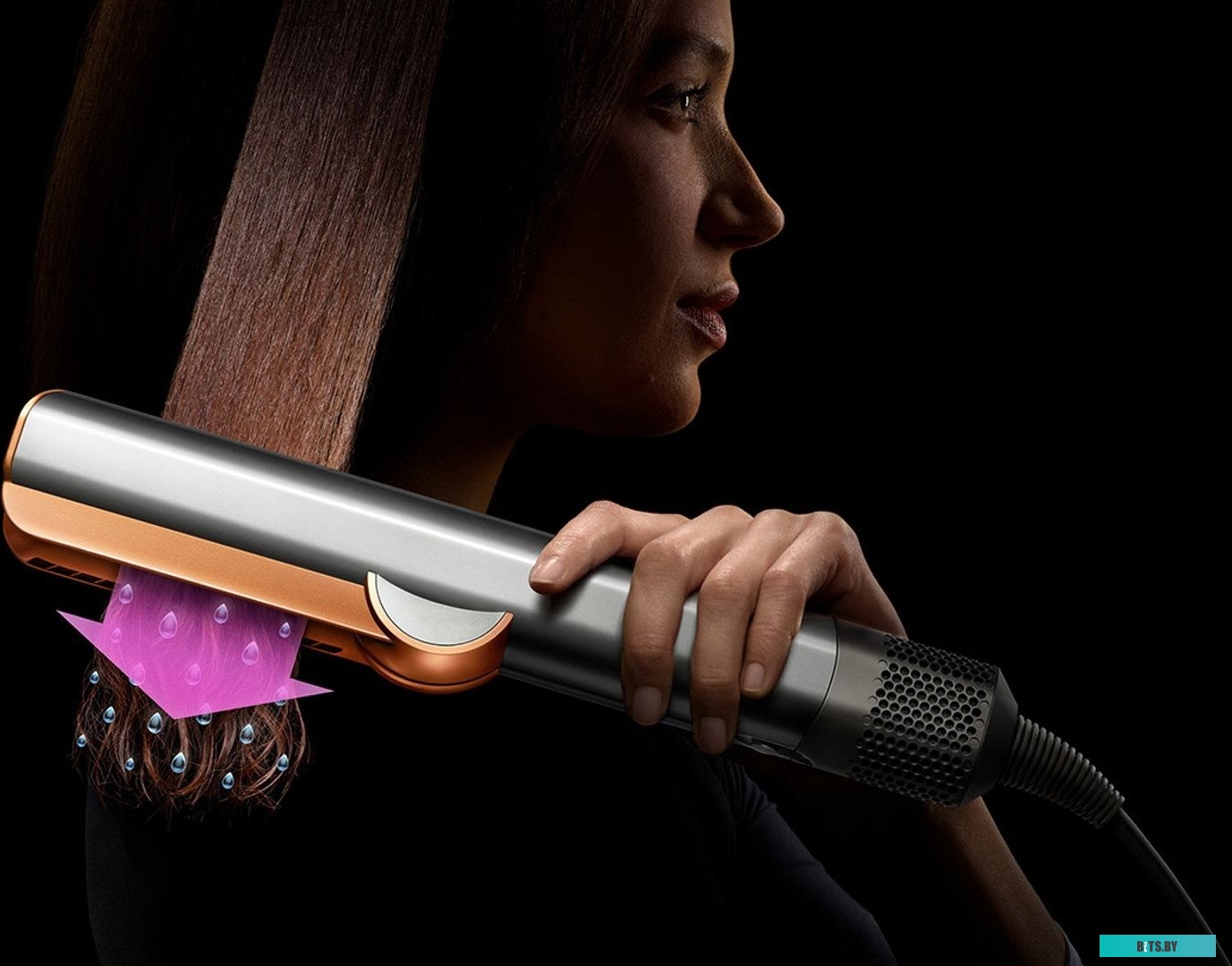 408202-01 Выпрямитель для волос Dyson Airstrait HT01,  никель и медный [408202-01]