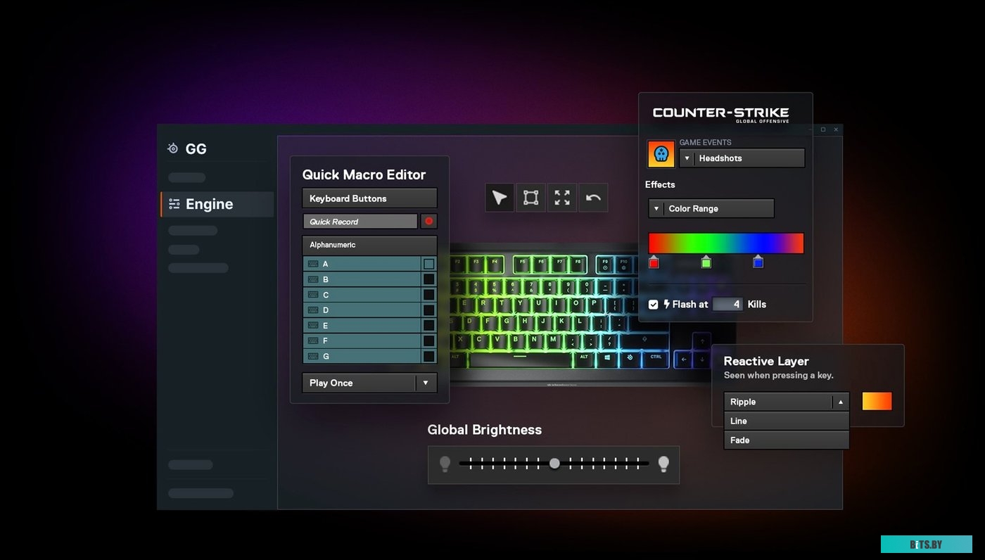Клавиатура SteelSeries Apex 3 TKL <64817>