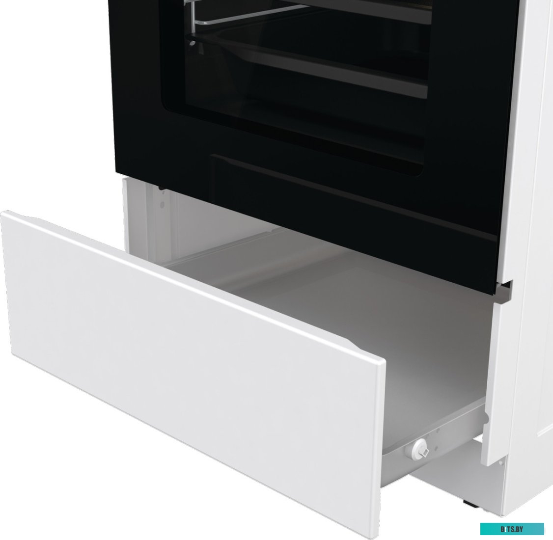 GECS5C70WA Электрическая плита Gorenje GECS5C70WA,  стеклокерамика,  инфракрасная,  без крышки,  белый/черный