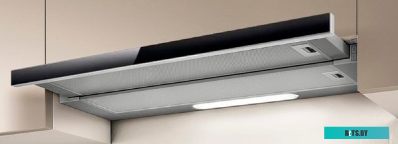 PRF0098879B Встраиваемая вытяжка Elica Elite 14 Lux GRVT/A/90, управление кнопочное, серебристый/стекло черное [prf0098879b]