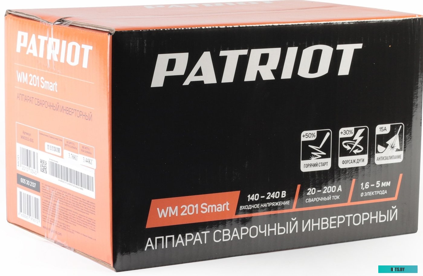 605302137 Сварочный аппарат Patriot WM 201 Smart,  инвертор [605302137]