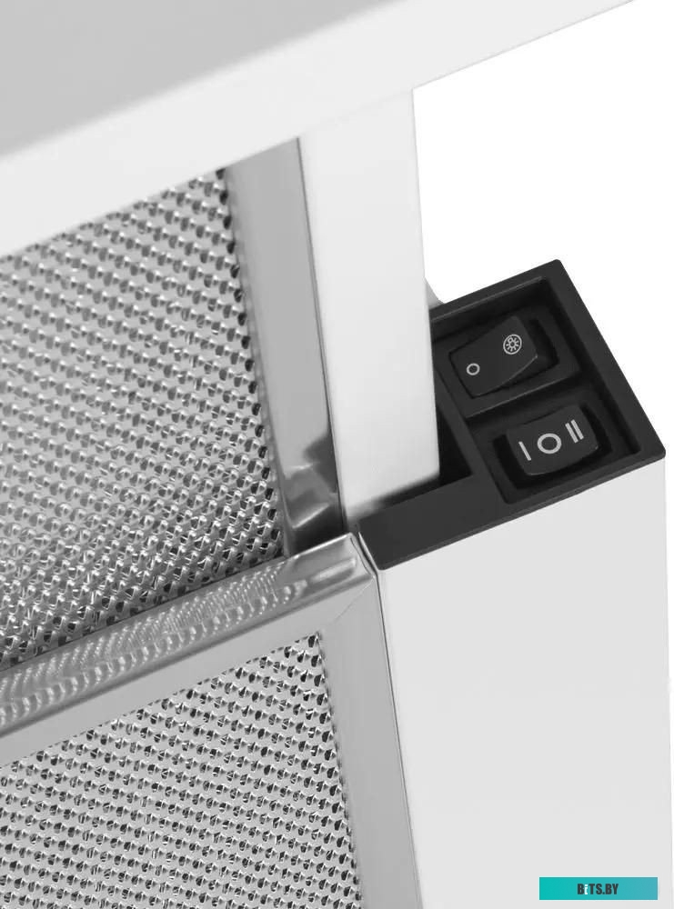 КА-00022042 Встраиваемая вытяжка MAUNFELD Clyde 50, управление кулисные переключатели, белый [ка-00022042]