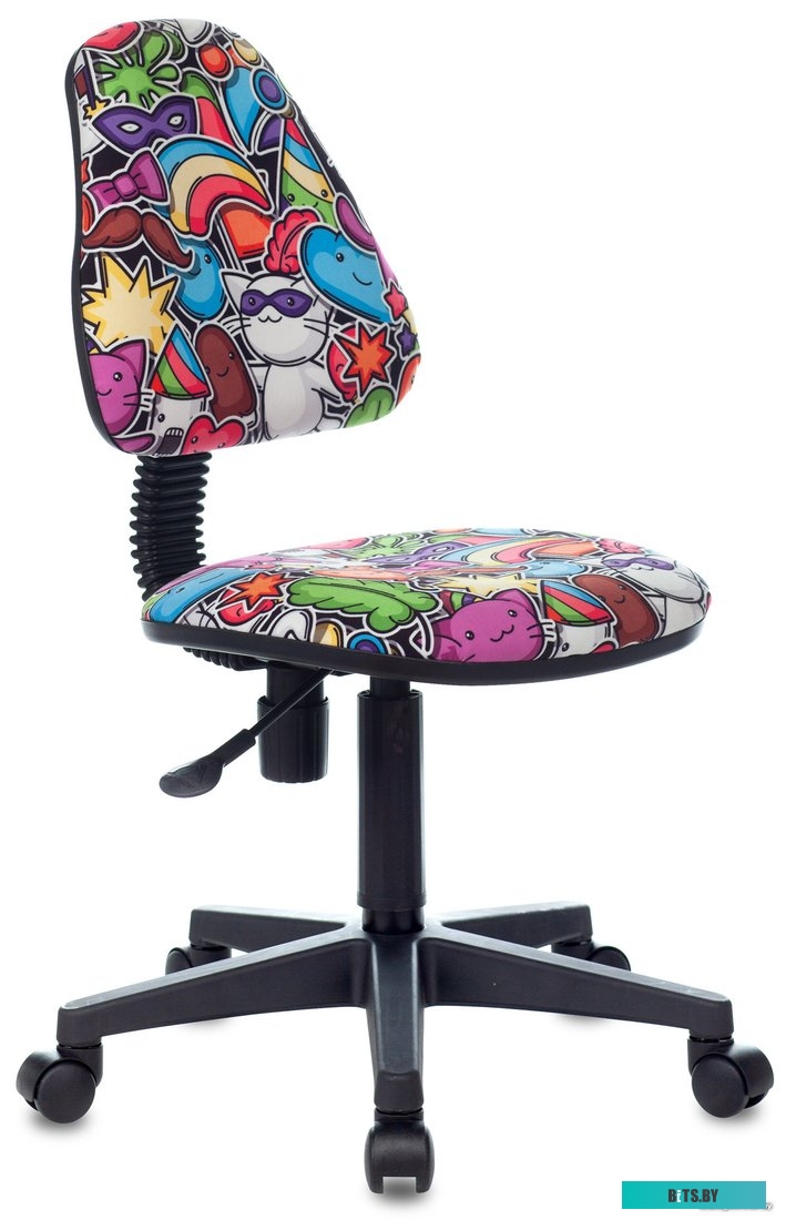 KD-4/MASKARAD Кресло детское Бюрократ KD-4, на колесиках, ткань, мультиколор [kd-4/maskarad]