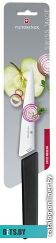 6.9013.15B Нож кухонный Victorinox Swiss Modern, разделочный, 150мм, заточка прямая, стальной, черный [6.9013.15b]