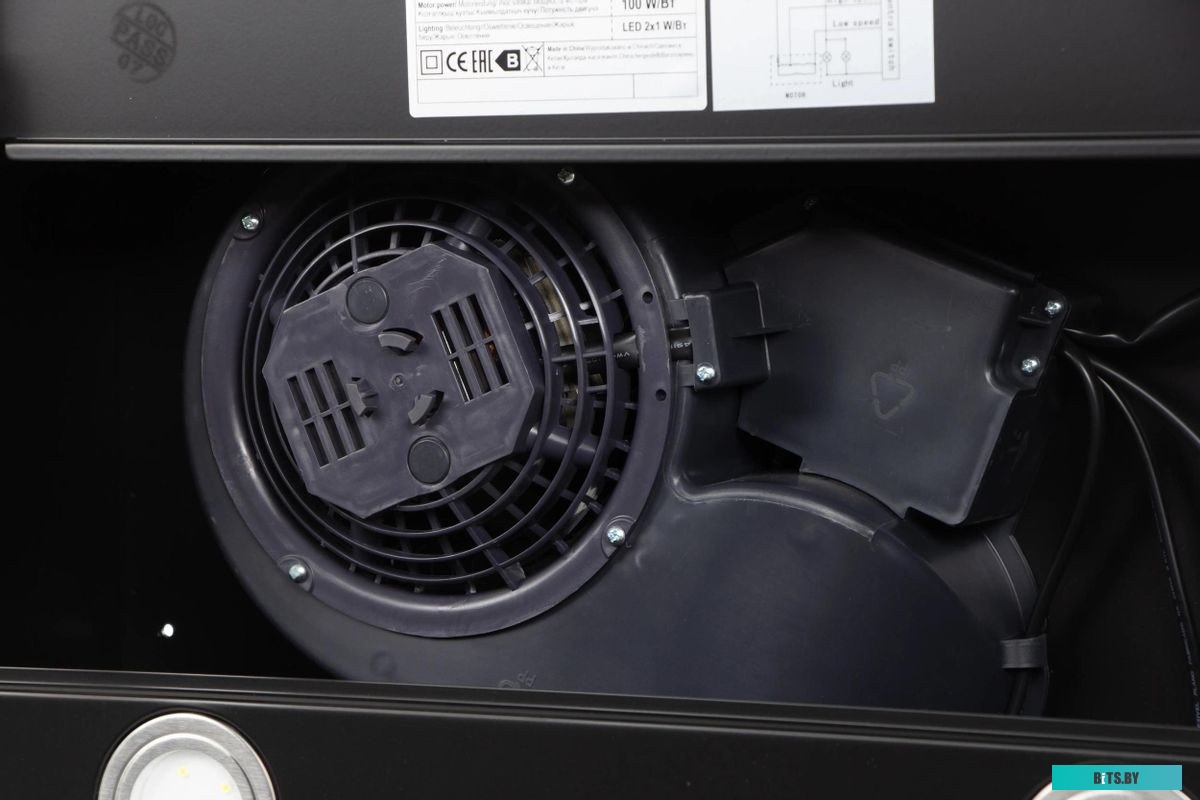 УТ000001173 Встраиваемая вытяжка MAUNFELD VS Light Glass 60, управление кулисные переключатели, белый/стекло белое [ут000001173]