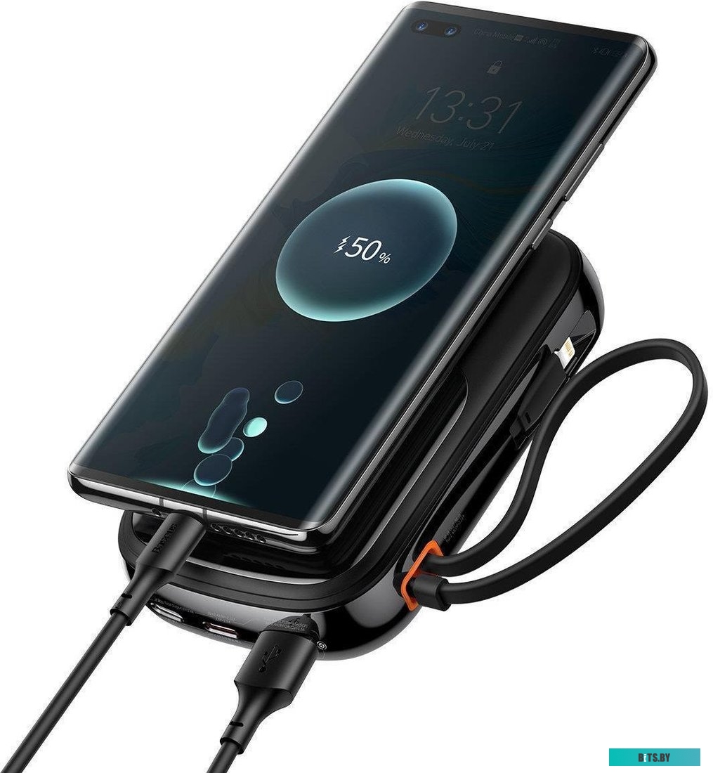 PPQD060201 Baseus Qpow Pro Digital Display Fast Charge Power Bank 20000mAh 20W iP Edition Black (cable USB to Type-C 3A 0.3m Black) Overseas Edition (