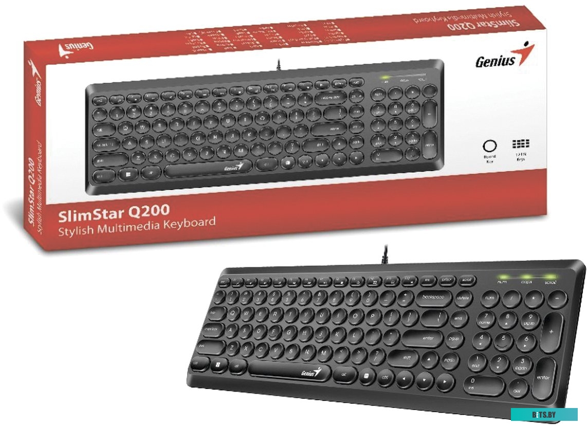 Клавиатура Genius SlimStar Q200 (черный) <31310020402>