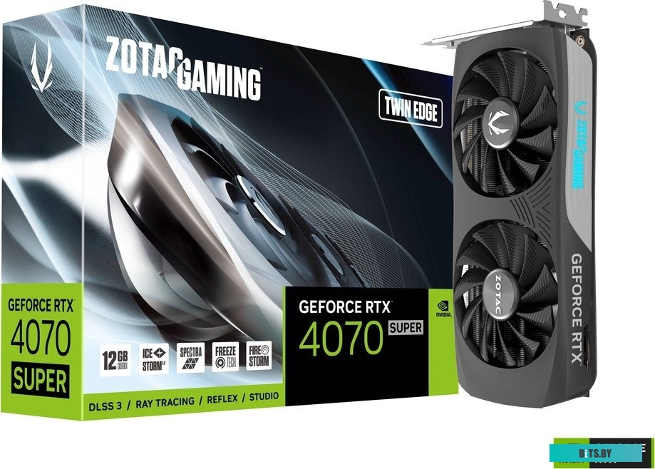 Видеокарта ZOTAC GeForce RTX 4070 Super Twin Edge ZT-D40720E-10M