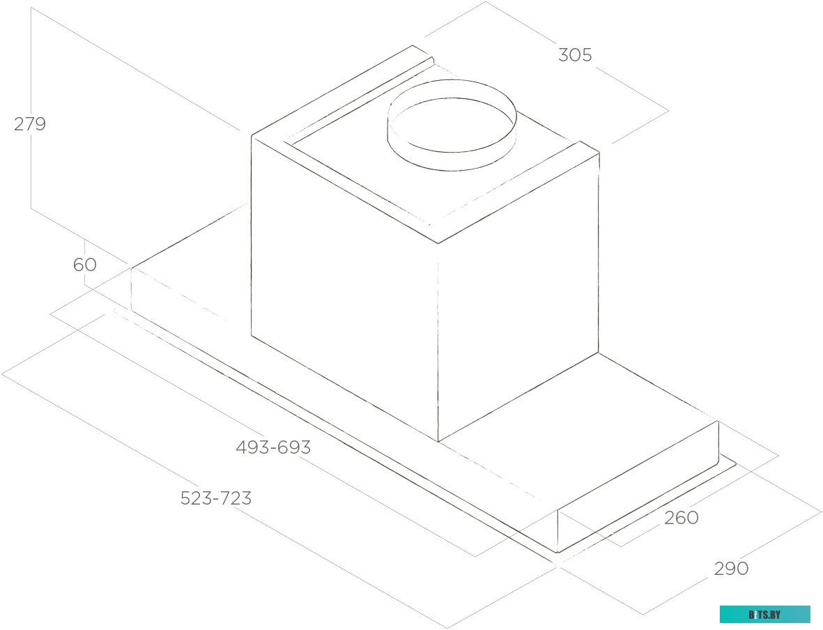 HIDDEN 2.0 IXGL/A/52-PRF0097676A Встраиваемые вытяжки ELICA/ Тип встраиваемая, 60 см, 1300 куб.м., электронное управление, нержавеющая сталь+белое сте