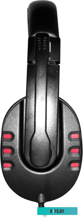 Наушники с микрофоном Oklick HS-L380G ABBADON черный/красный 