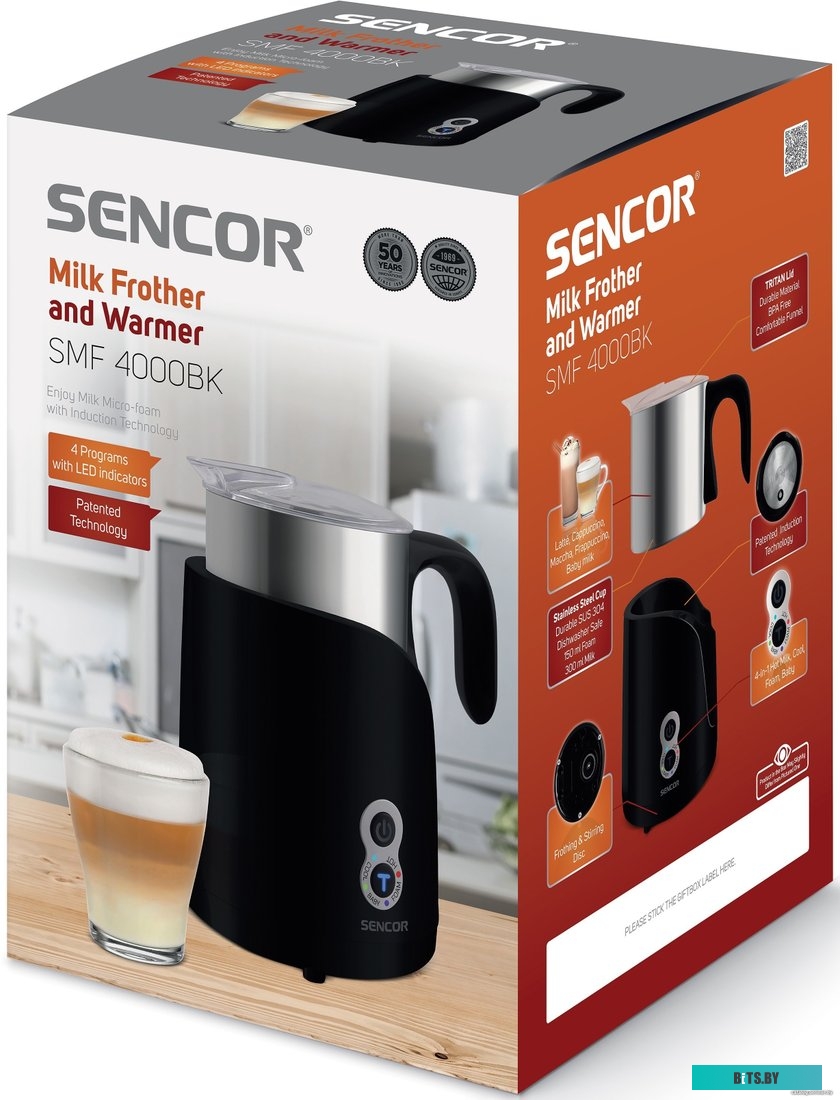 SMF 4000BK Автоматический вспениватель молока Sencor SMF 4000BK