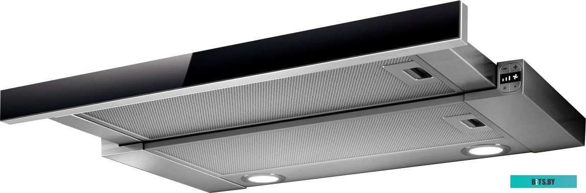 ELITE 26 IX/A/90/VT-PRF0094215B Встраиваемые вытяжки ELICA/ Встраиваемая, 90 см, электронное управление, 900 куб. м. , серая+черное стекло