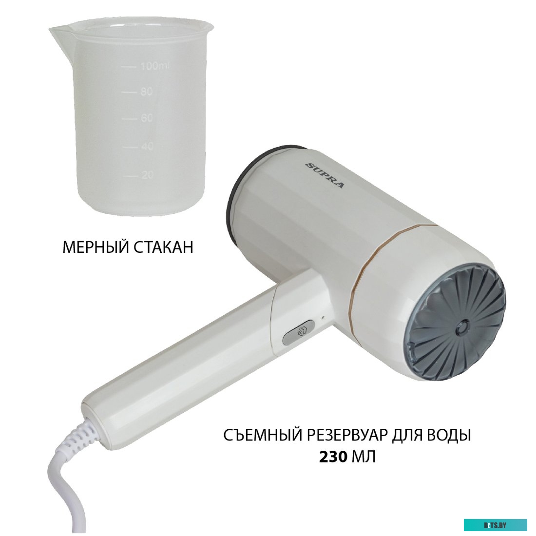 SBS-151 Отпариватель ручной Supra SBS-151,  белый