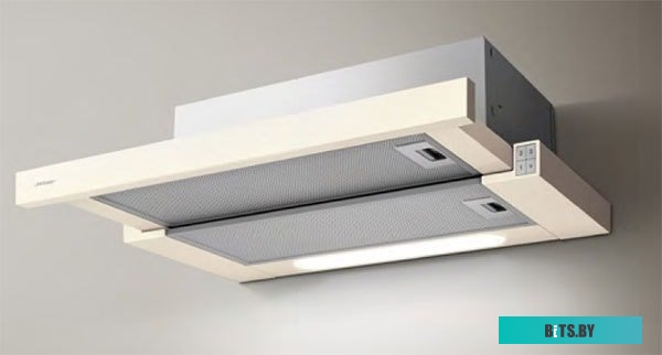 AURORA LX/CR/F/60-PRF0115176B Вытяжки JET AIR/ Встраиваемая, 60 см,  206 Вт, кнопочное управление, 650 куб. м. , кремовая