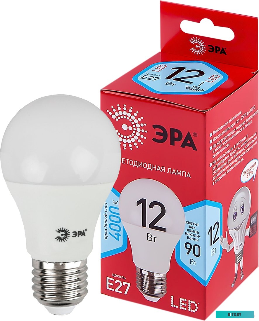 Светодиодная лампа ЭРА Red Line LED A60-12W-840-E27 R <Б0049636>