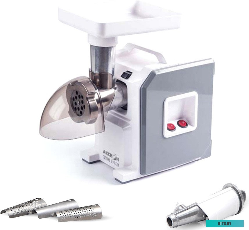 М43.04 Мясорубка Аксион М43.04,  белый / серый