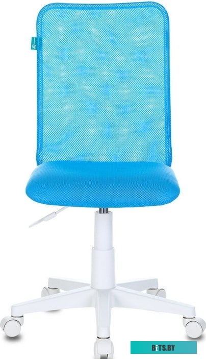 KD-9/WH/TW-55 Кресло детское Бюрократ KD-9, на колесиках, сетка/ткань, голубой [kd-9/wh/tw-55]