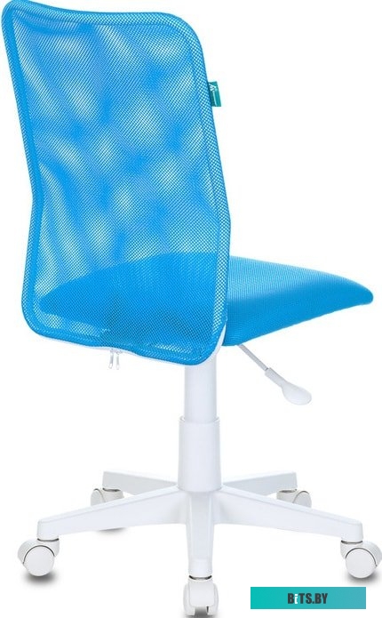 KD-9/WH/TW-55 Кресло детское Бюрократ KD-9, на колесиках, сетка/ткань, голубой [kd-9/wh/tw-55]