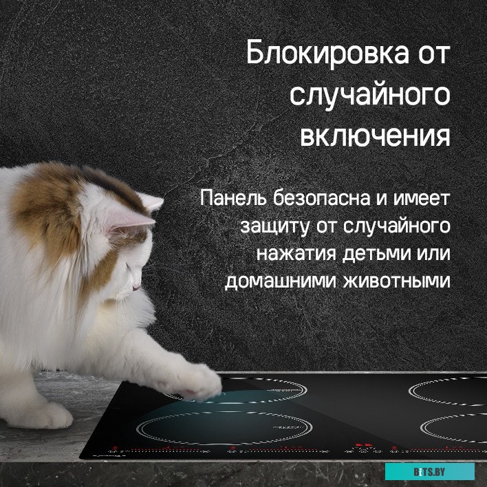 CVI594SBK Inverter Встраиваемые индукционные панели MAUNFELD/ Индукционная варочная панель, 60 см, 4 конфорки, слайдерное управление, мощность конфоро